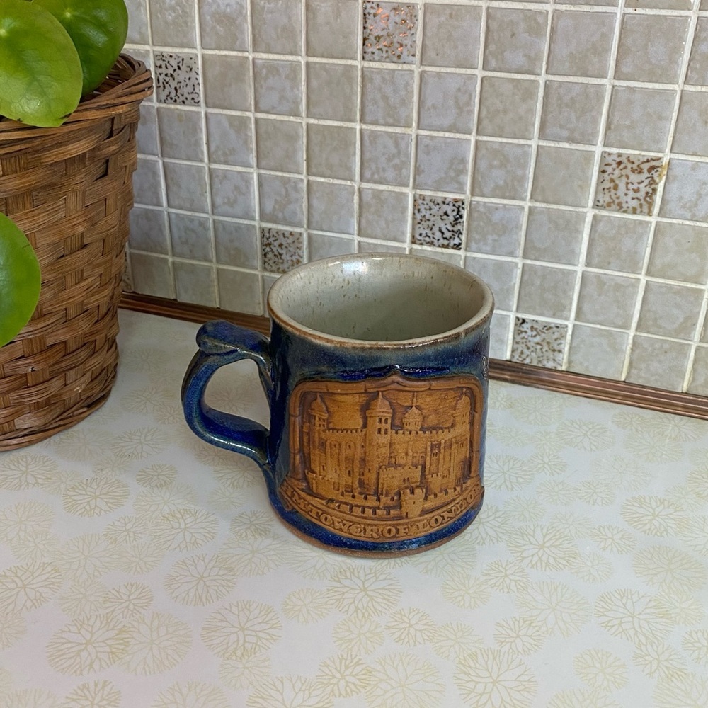 Vintage HM Tower of London pottery mug